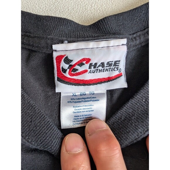 Dale Earnhardt Jr 88 Nascar Chase Authentics Mens T-Shirt Black Size XL - Picture 3 of 8